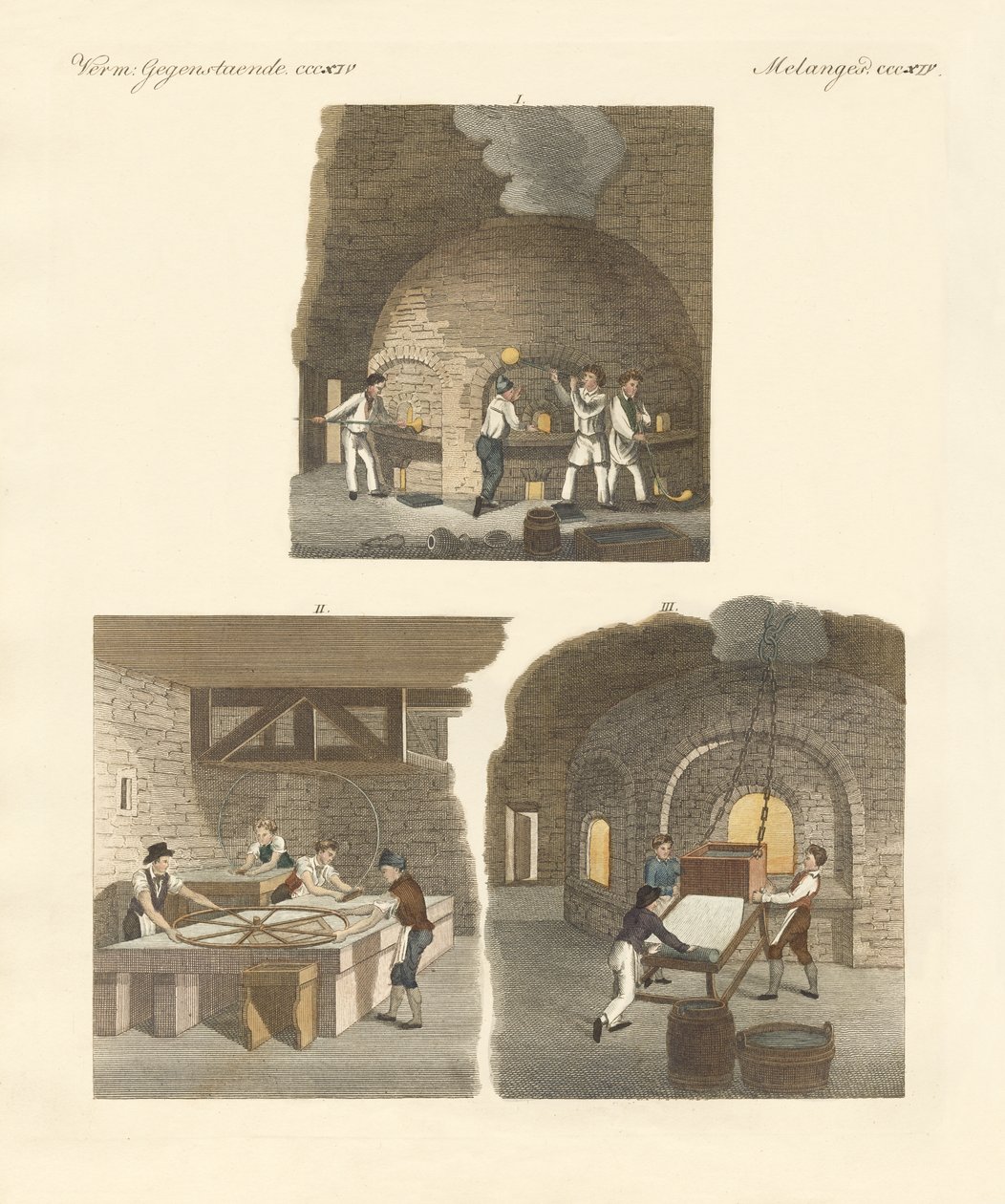 Elephant Castle of Great Khan Kublai (färgad gravyr) av German School