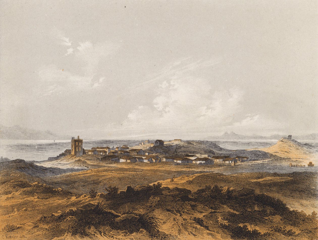 Eleusis, Grekland (färglitografi) av German School