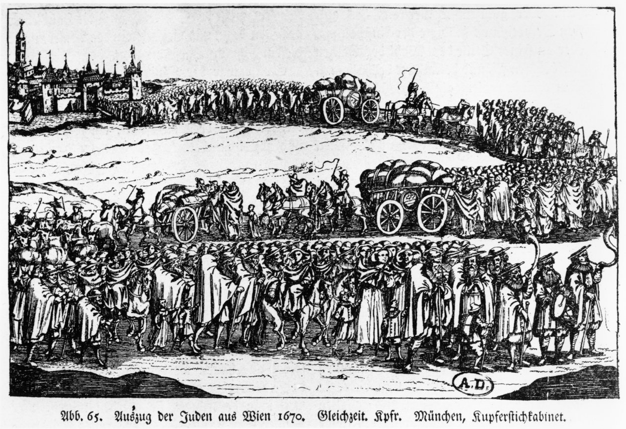 Utvisning av judar från Wien, 1670 av German School