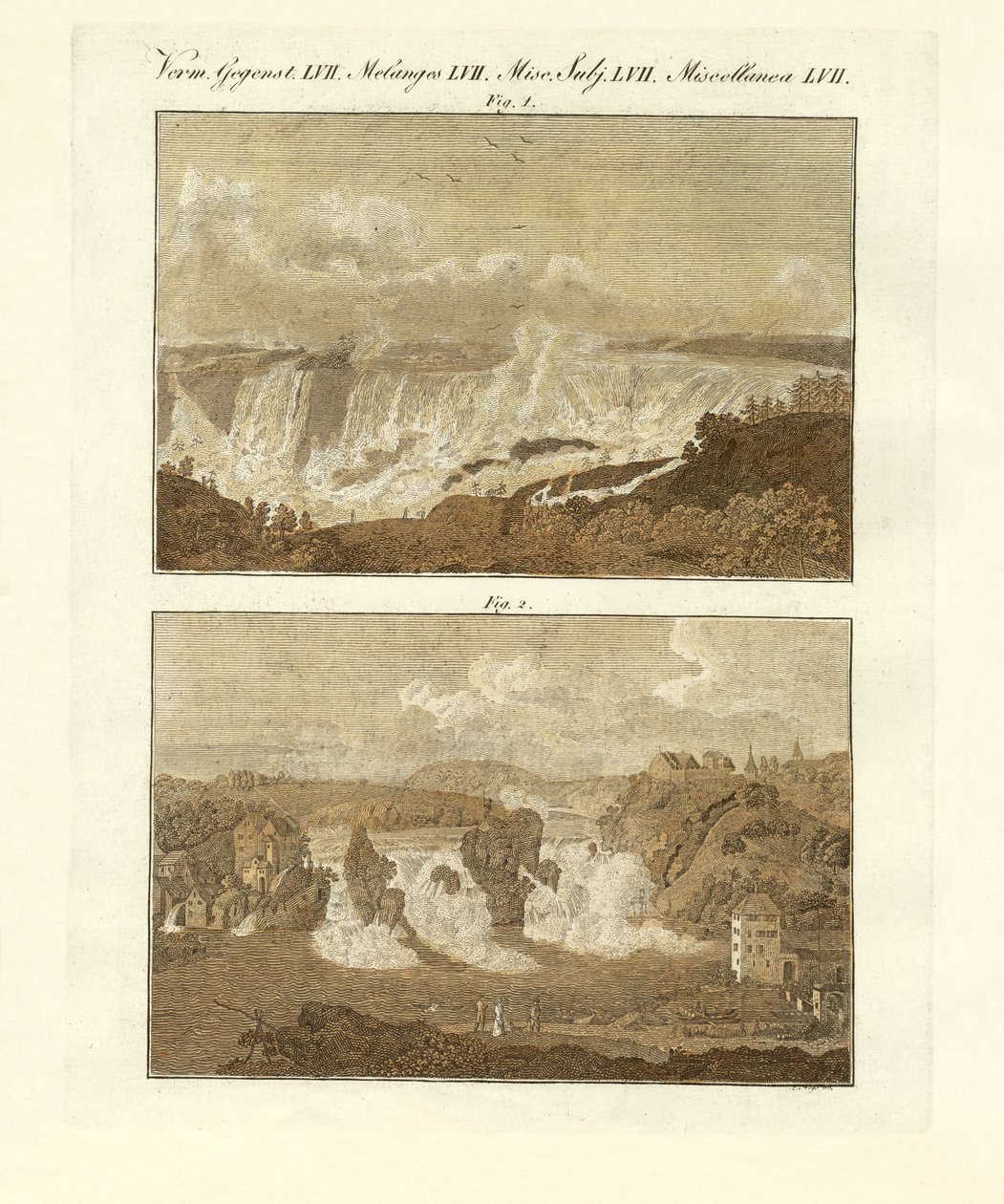 Falls (färgad gravyr) av German School
