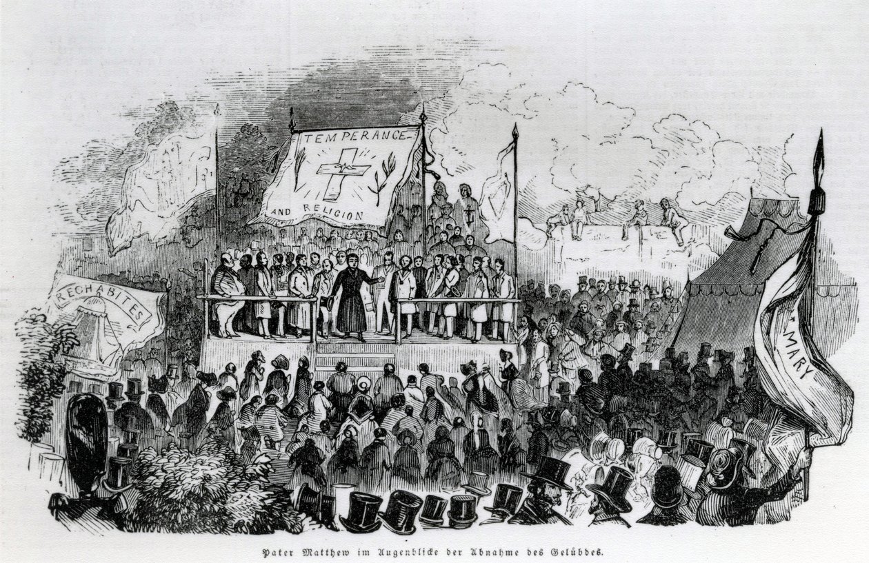 Fader Matthew, Temperance and Religion, 1800-talet av German School