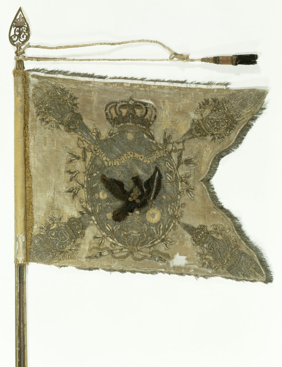 Flagga för det preussiska infanteriet under Fredrik den store (textil) av German School