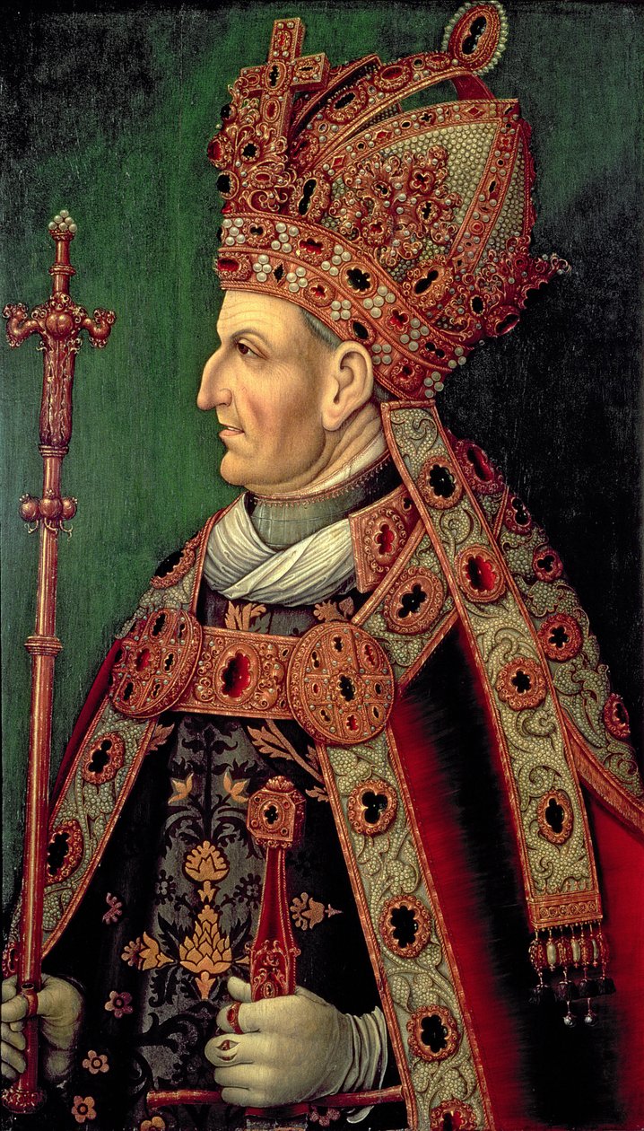Fredrik III av Tyskland (1415-93) Helig romersk kejsare, 5:e hertigen av Österrike, far till kejsar Maximilian I (1459-1519) av German School