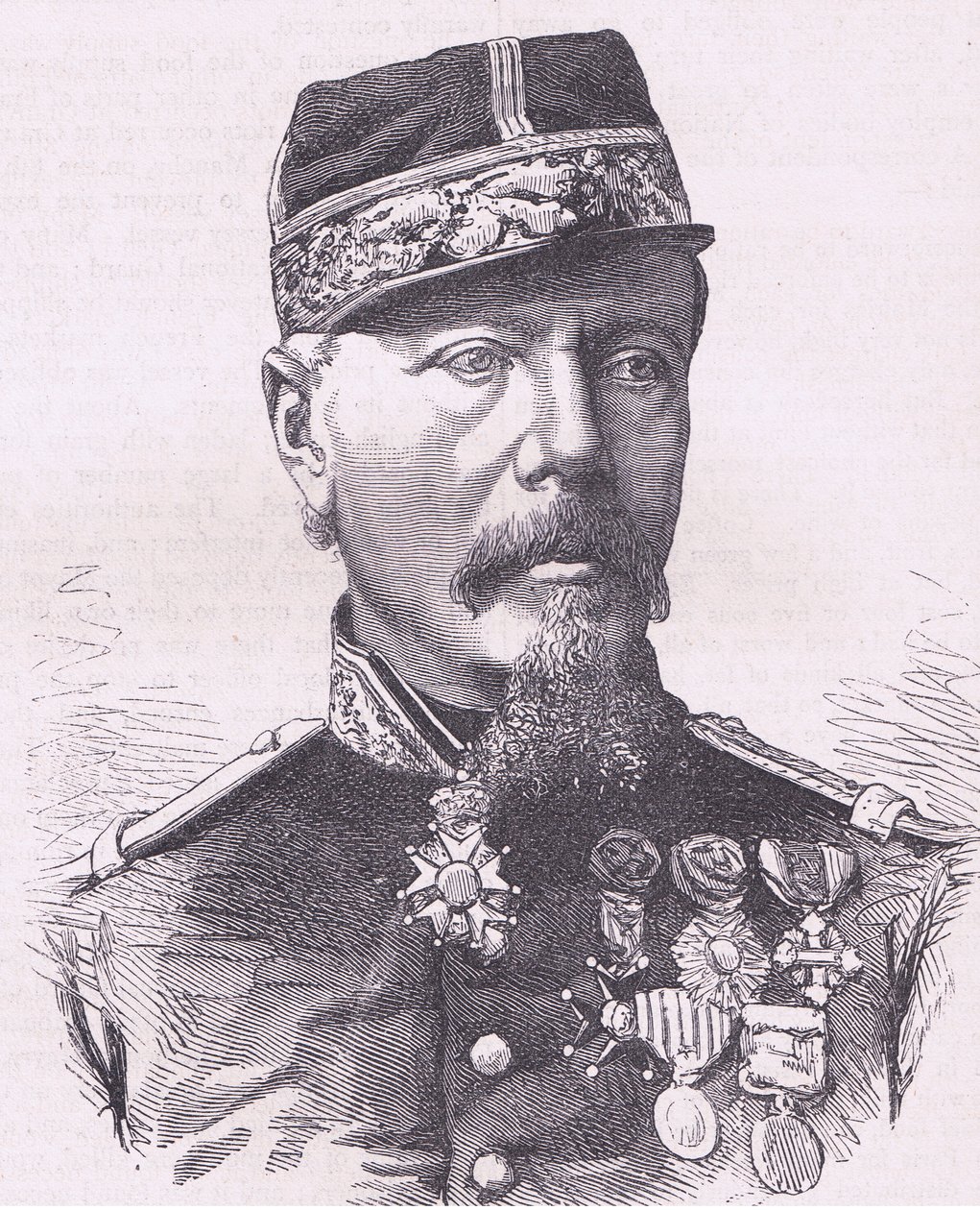 General Cremer, Cassells History of the War between France and Germany publicerad av Cassell and Company Limited, ca 1890 (litho) av German School