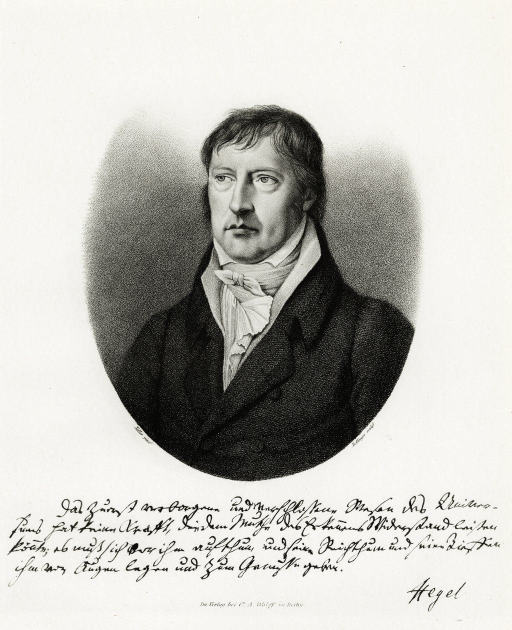 Georg Wilhelm Friedrich Hegel, 1884-90 (fototyp) av German School