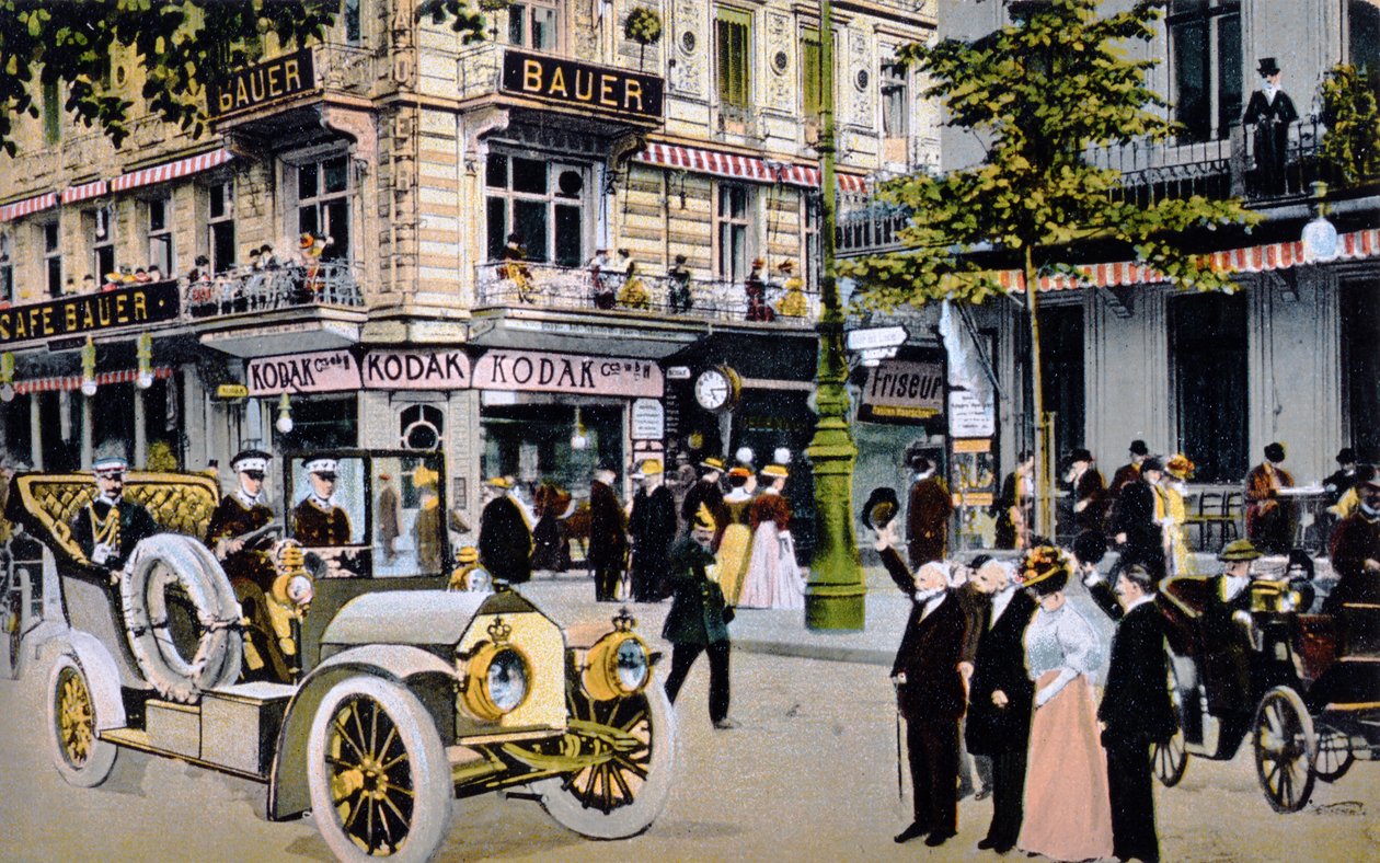 Tyska vykort som visar parad av Kaiser Wilhelm II, ca 1912 (se 212424) av German School
