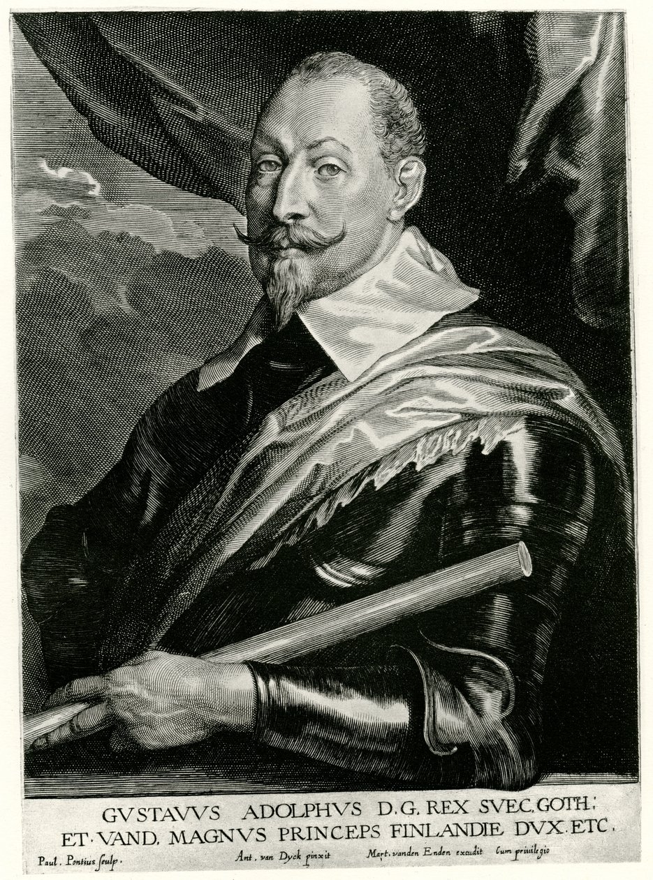 Gustav II Adolf, kung av Sverige av German School