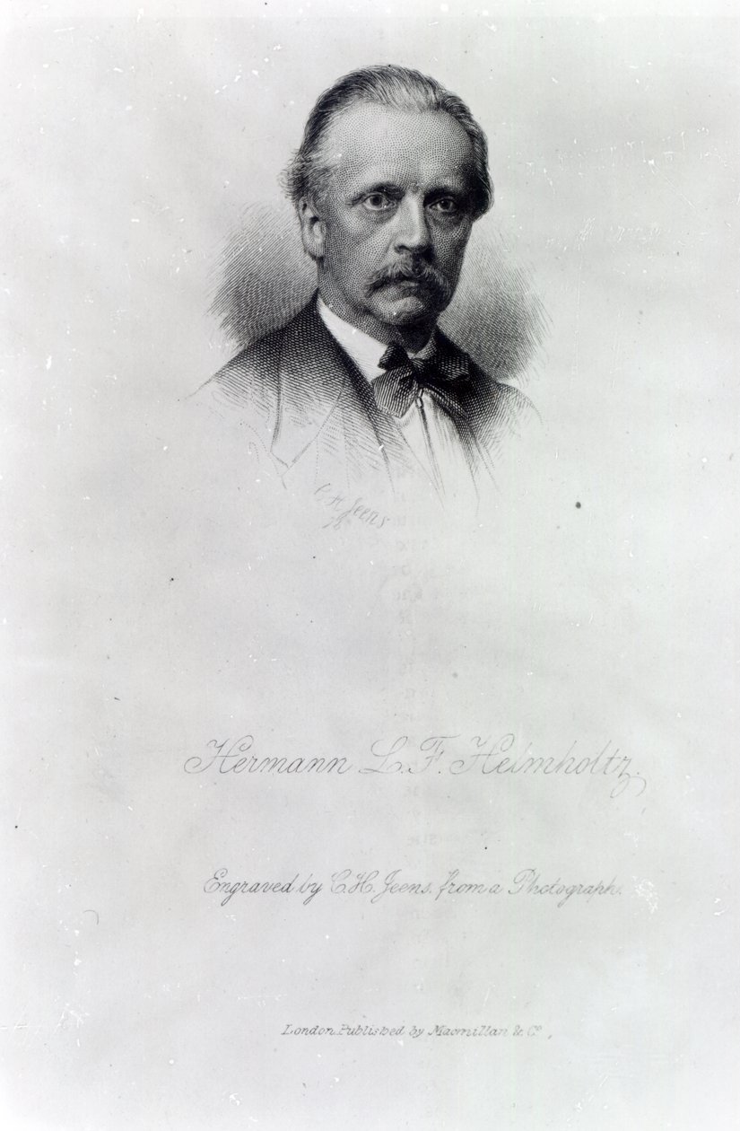 Hermann von Helmholtz, graverad av C.H Jeens av German School
