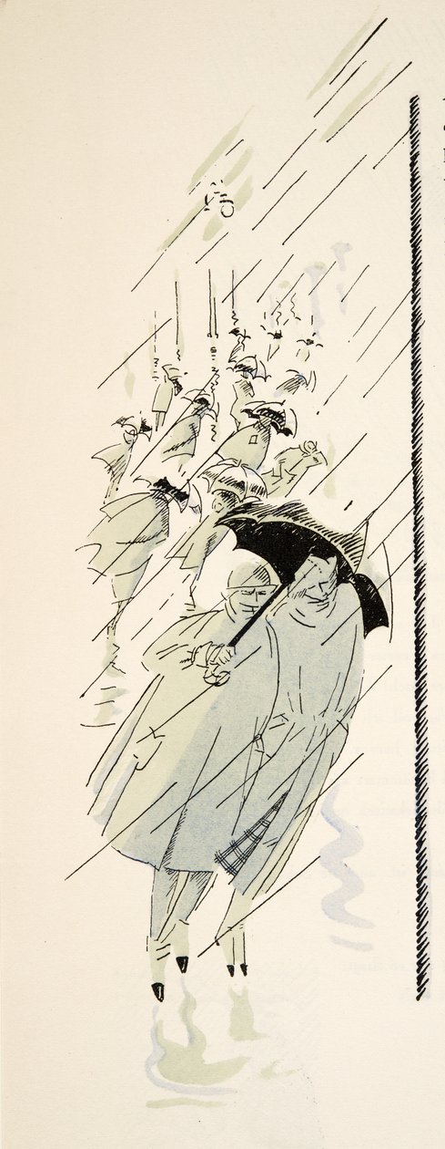 Illustration ur Styl, utg.1922 (pochoirtryck) av German School