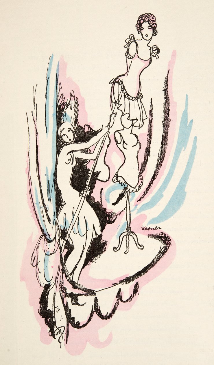 Illustration ur Styl, utg.1922 (pochoirtryck) av German School