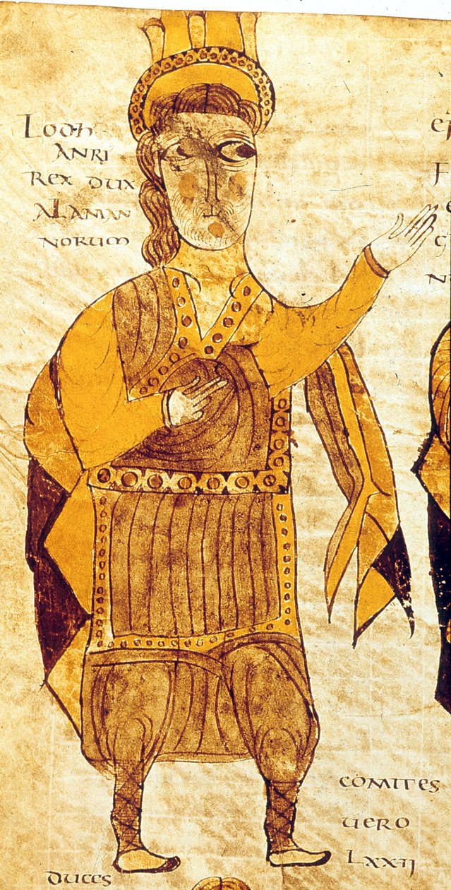 Illustration från Breviary of Alaric, 506 av German School