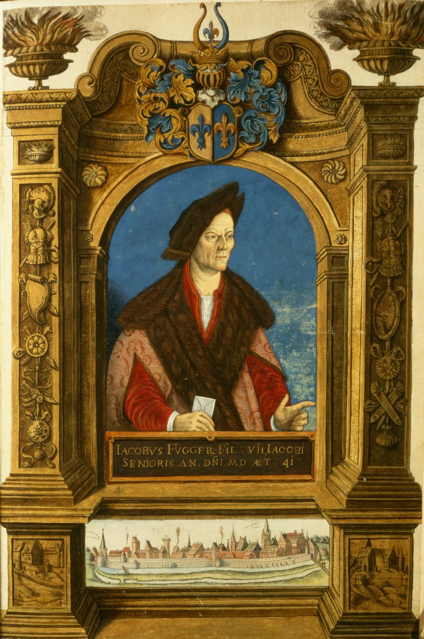 Jakob Fugger, från familjen Fuggers hemliga hedersbok av German School