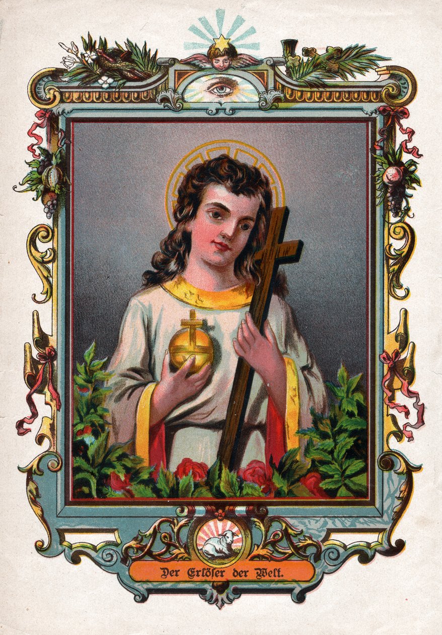Jesus Kristus. (gravyr, cirka 1900) av German School