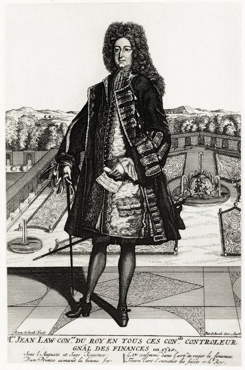 John Law från Lauriston av German School