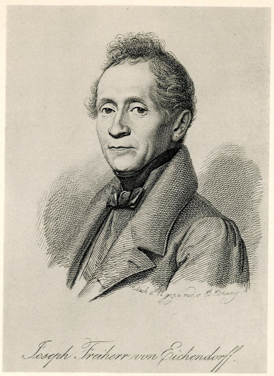 Joseph Freiherr von Eichendorff, 1884-90 (fototyp) av German School