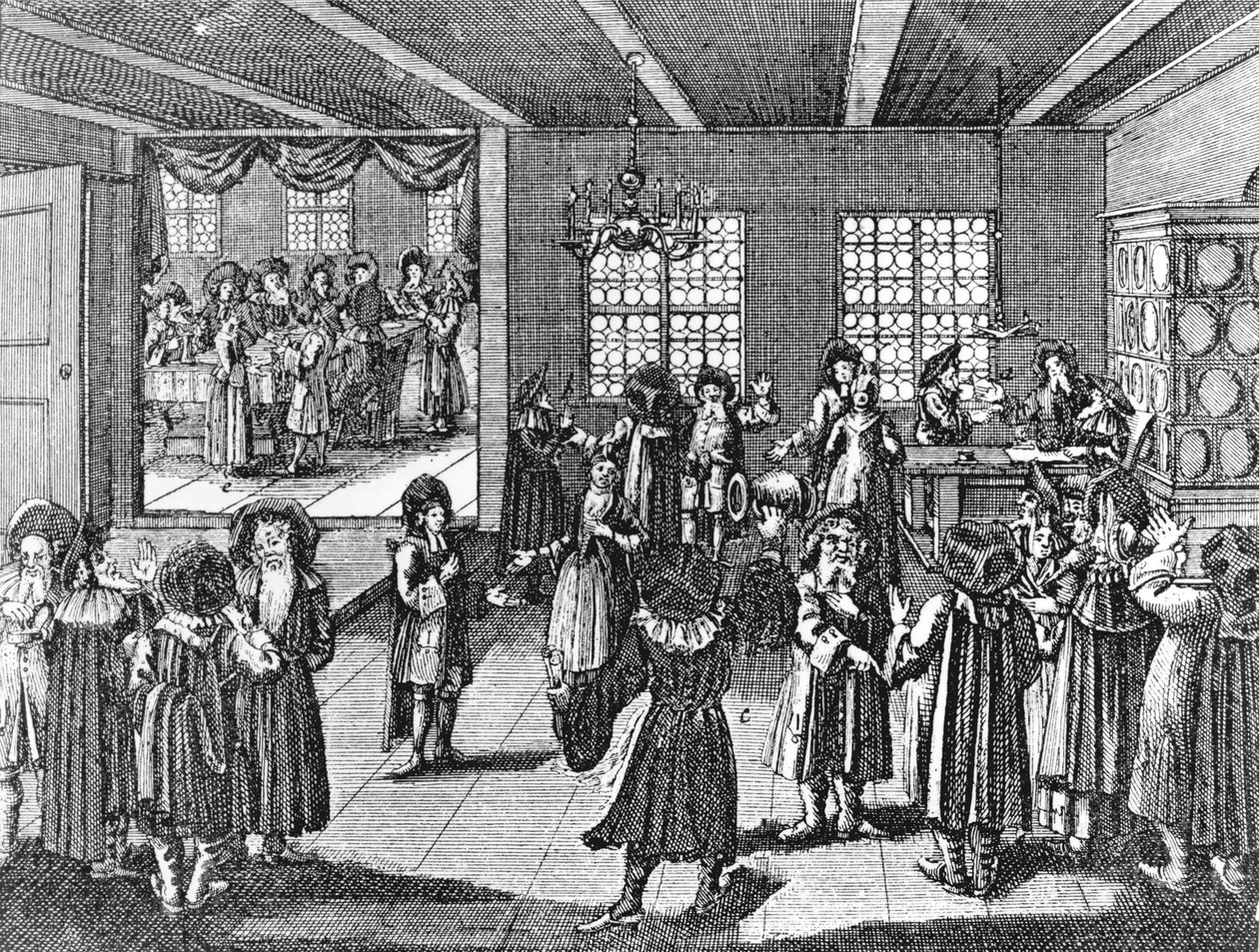 Ketubah av Georg Puschner från Kirchners judiska ceremoni, 1726 av German School