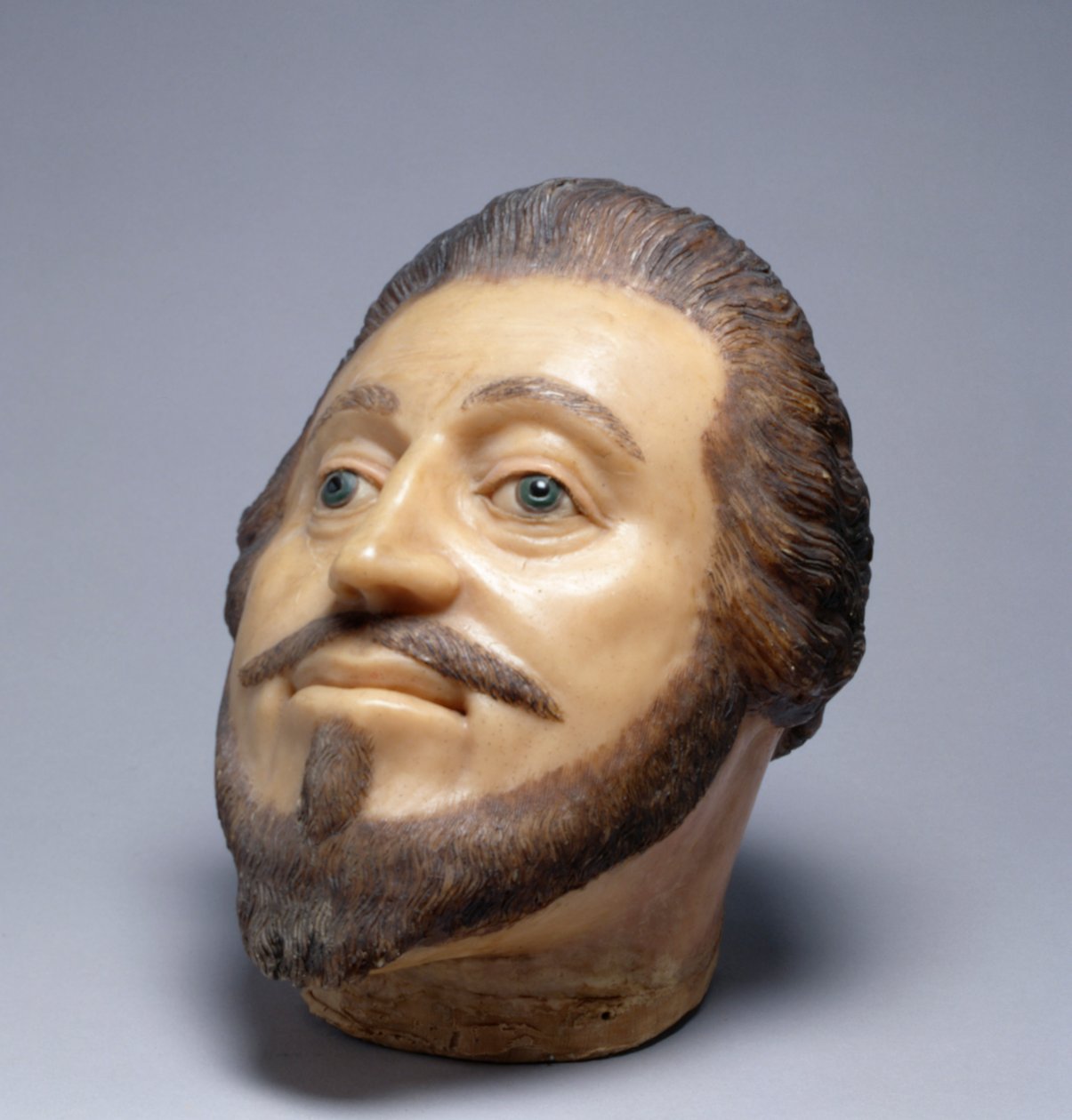 Landgrave Moritz av Hessen, 1600-25 (vax, glas och hår) av German School