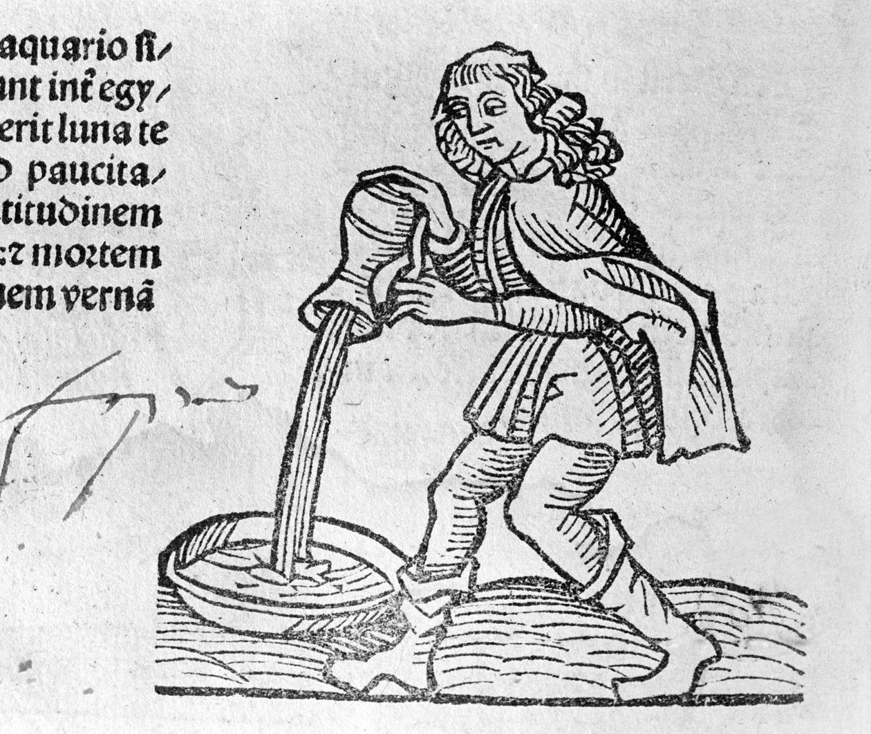 Le Aquarius - i avhandlingen av John Angelo om årens stora förbindelser och deras revolutioner och perfektioner. Augsburg, Erhard Ratdolt av German School