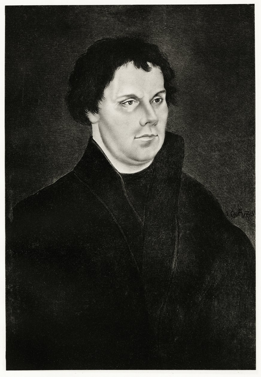 Martin Luther, 1884-90 (fototyp) av German School