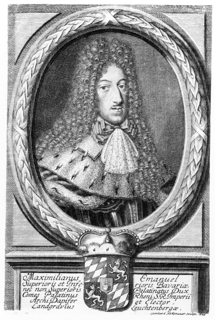 Maximilian II Emanuel (1662-1726), engraved by Leonard II Heckenauer (165060-c.1704) av German School