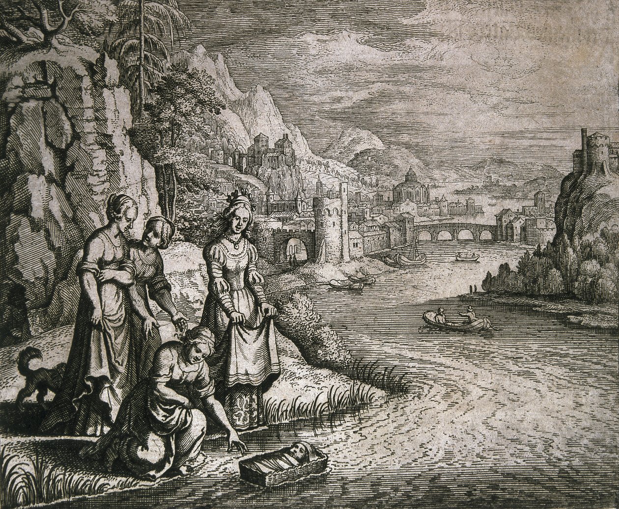 Moses räddade från Nilen av German School