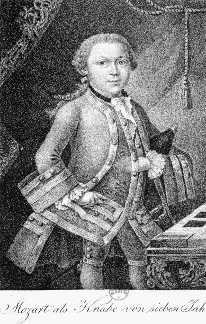 Mozart som en pojke av 7 av German School