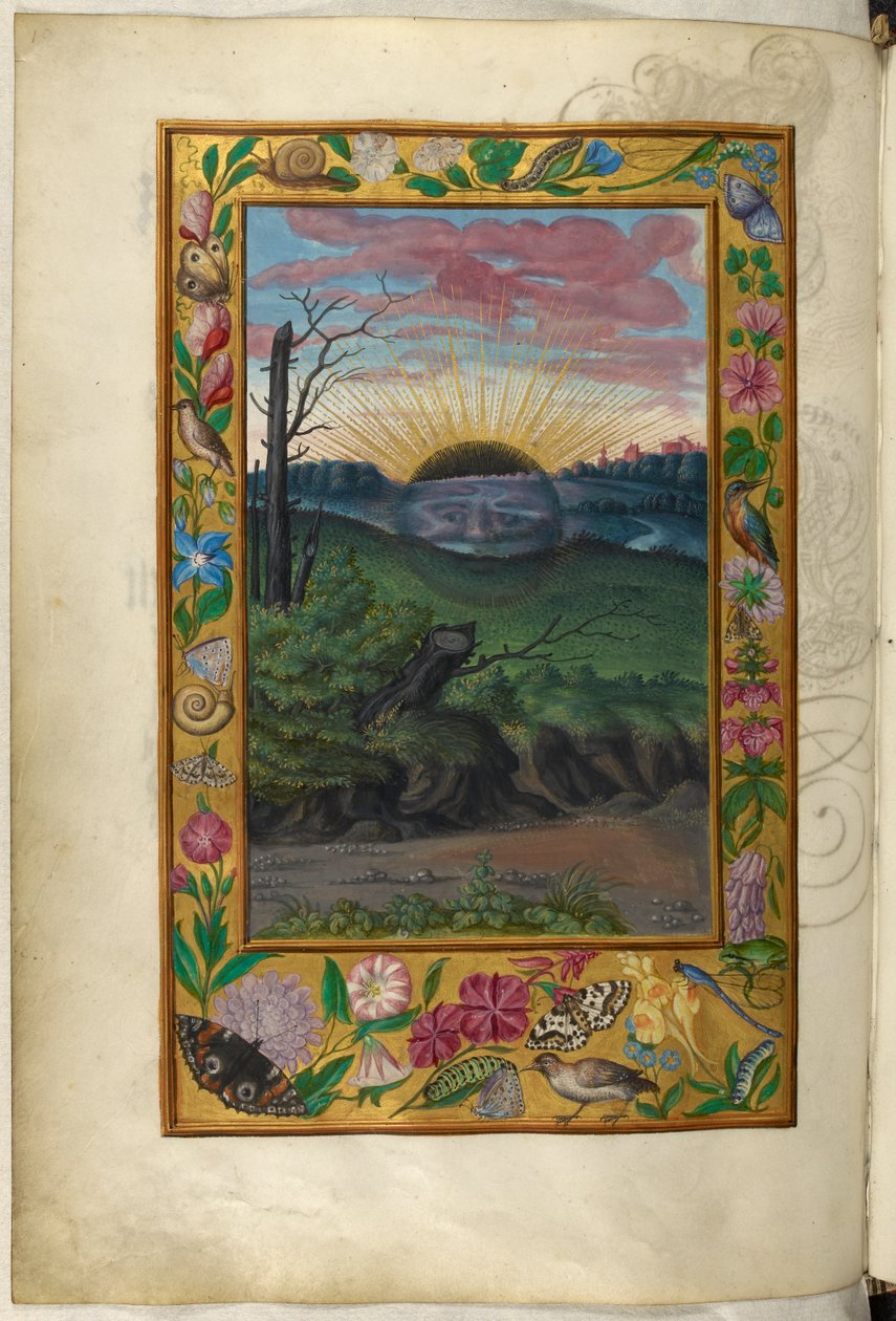 Ms Harley 3469, f.30v The Dark Sun, the Fifth Treatise, från 