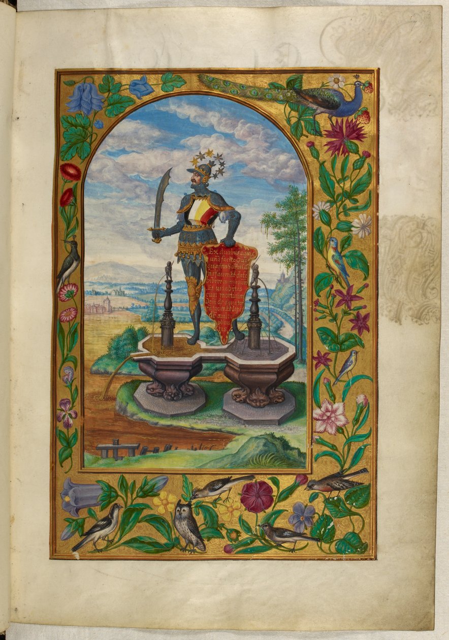 Ms Harley 3469, f.7 Riddare som står på fontäner, den andra avhandlingen, från 