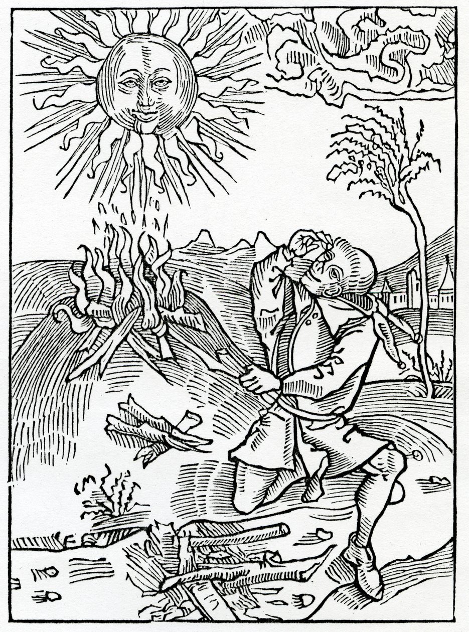Av dem som dåraktigt talar emot Guds verk, illustration från Alexander Barclays engelska översättning av 
