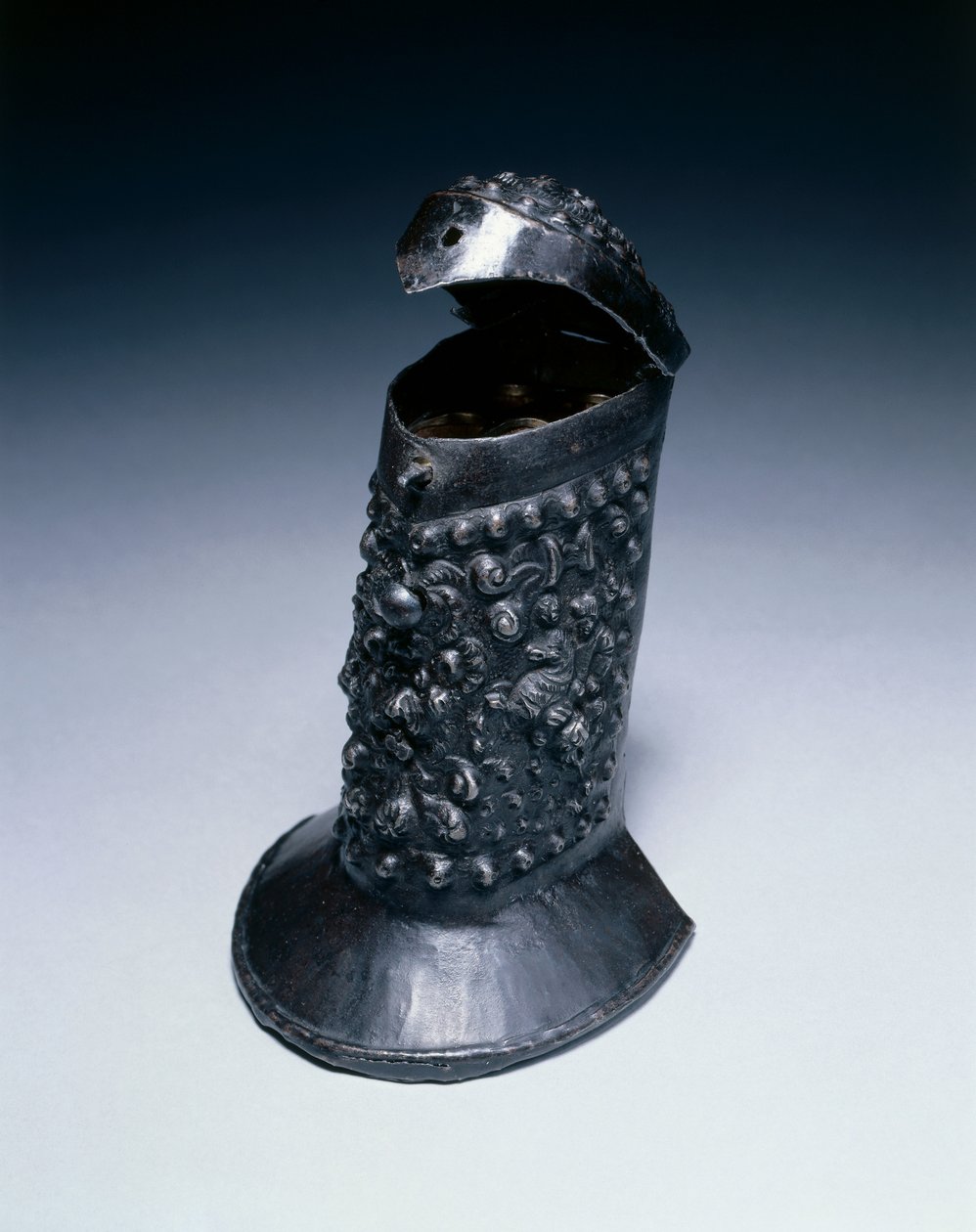 Patron, eller patronlåda, c.1600 (stål, trä, mässing och läder) av German School