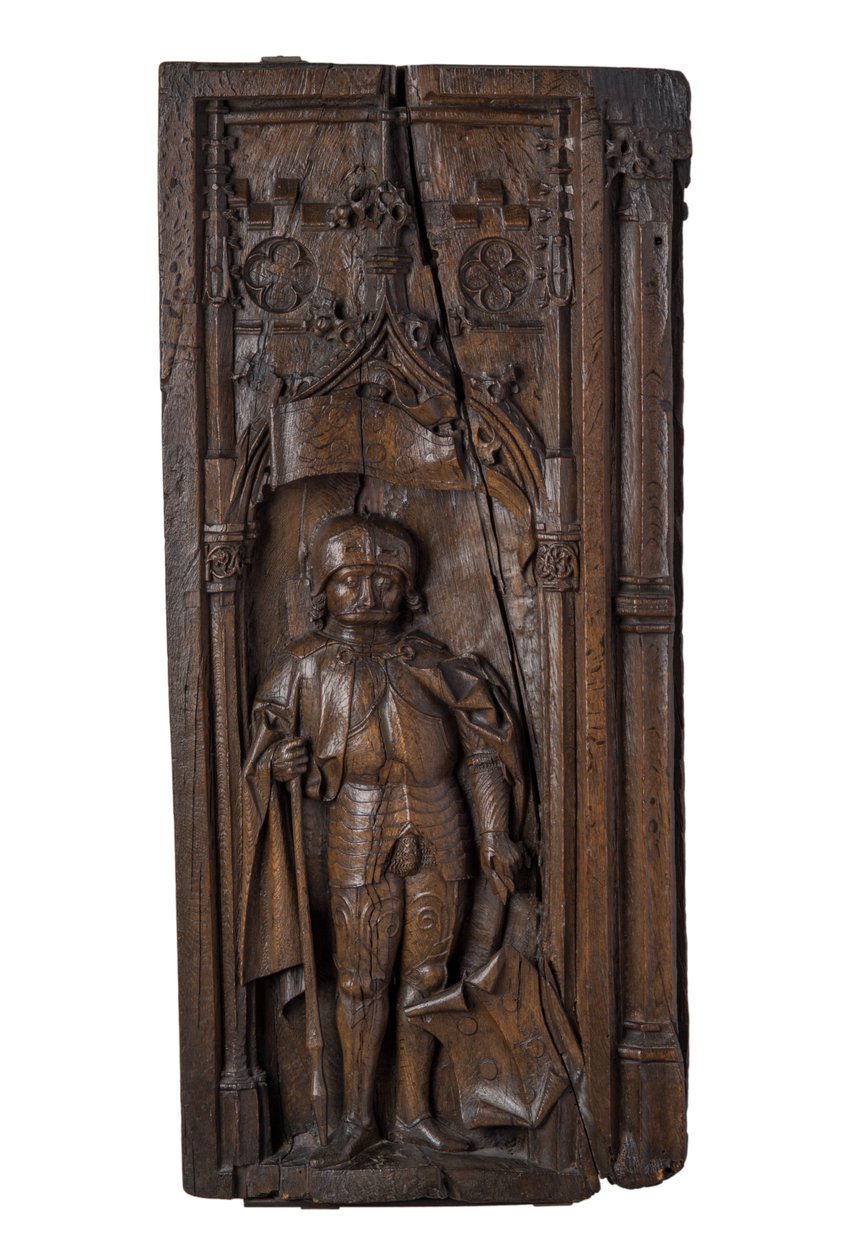 Bänkskiva föreställande S:t Quirinus av Neuss, ca 1485-1515 (ek) av German School