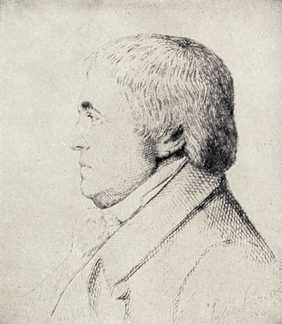 Porträtt av Franz Anton Mesmer (1734-1815) tysk läkare av German School