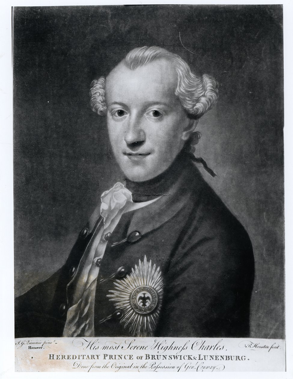 Porträtt av Hans mest fridfulla höghet Charles (1735-1806), prins av Brunswick, Luneburg och Wolfenbuttel av German School