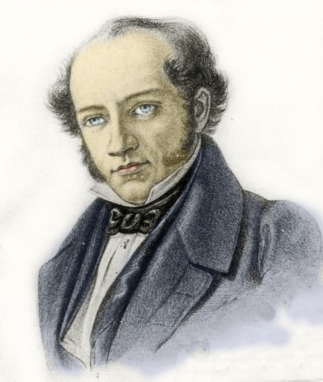 Porträtt av Jacob Grimm, 1837 av German School