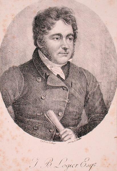 Porträtt av Johann Bernhard Logier (1777-1846) (gravyr) av German School