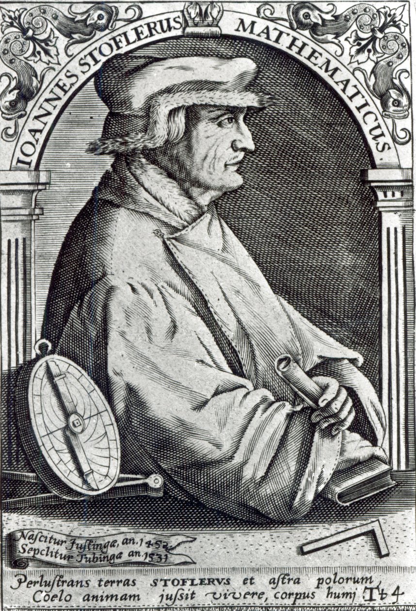 Porträtt av Johannes Stoffler av German School