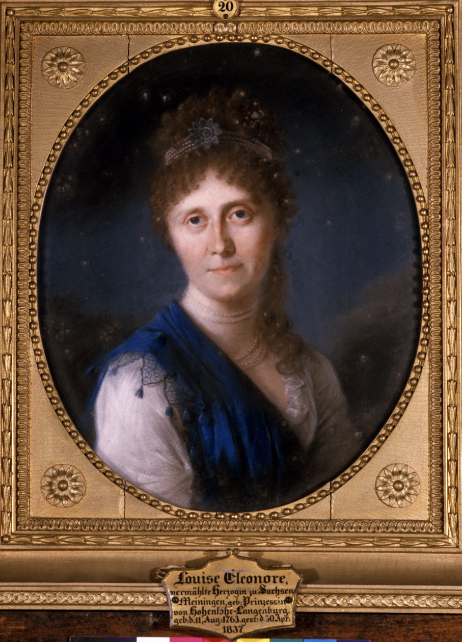 Porträtt av Louise Eleonore, 1800 av German School