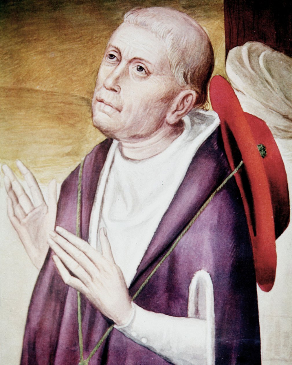 Porträtt av Nicholas of Cues av German School