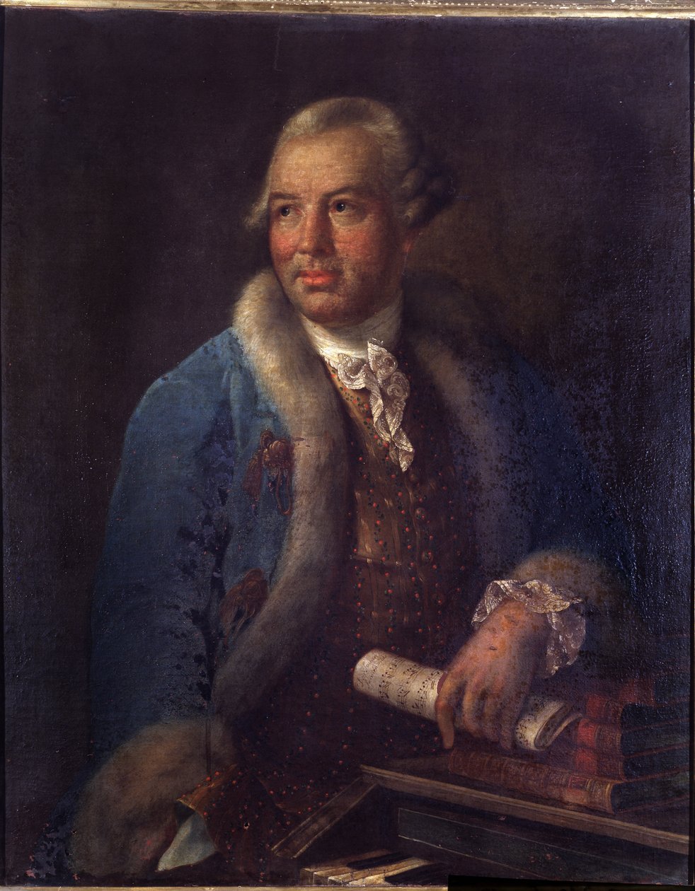 Porträtt av den tyske kompositören Christoph Willibald Gluck av German School