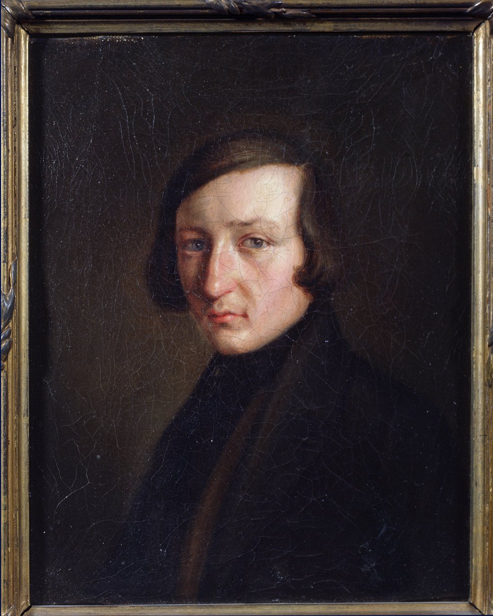 Porträtt av författaren Heinrich Heine av German School