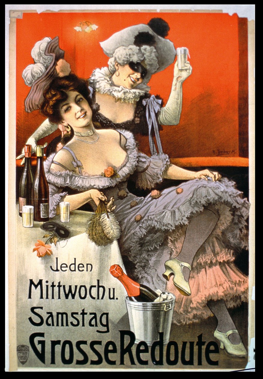 Affisch Reklam Grosse Redoute av German School