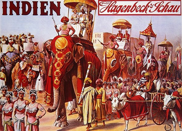 Affischreklam "Indien - Hagenbeck