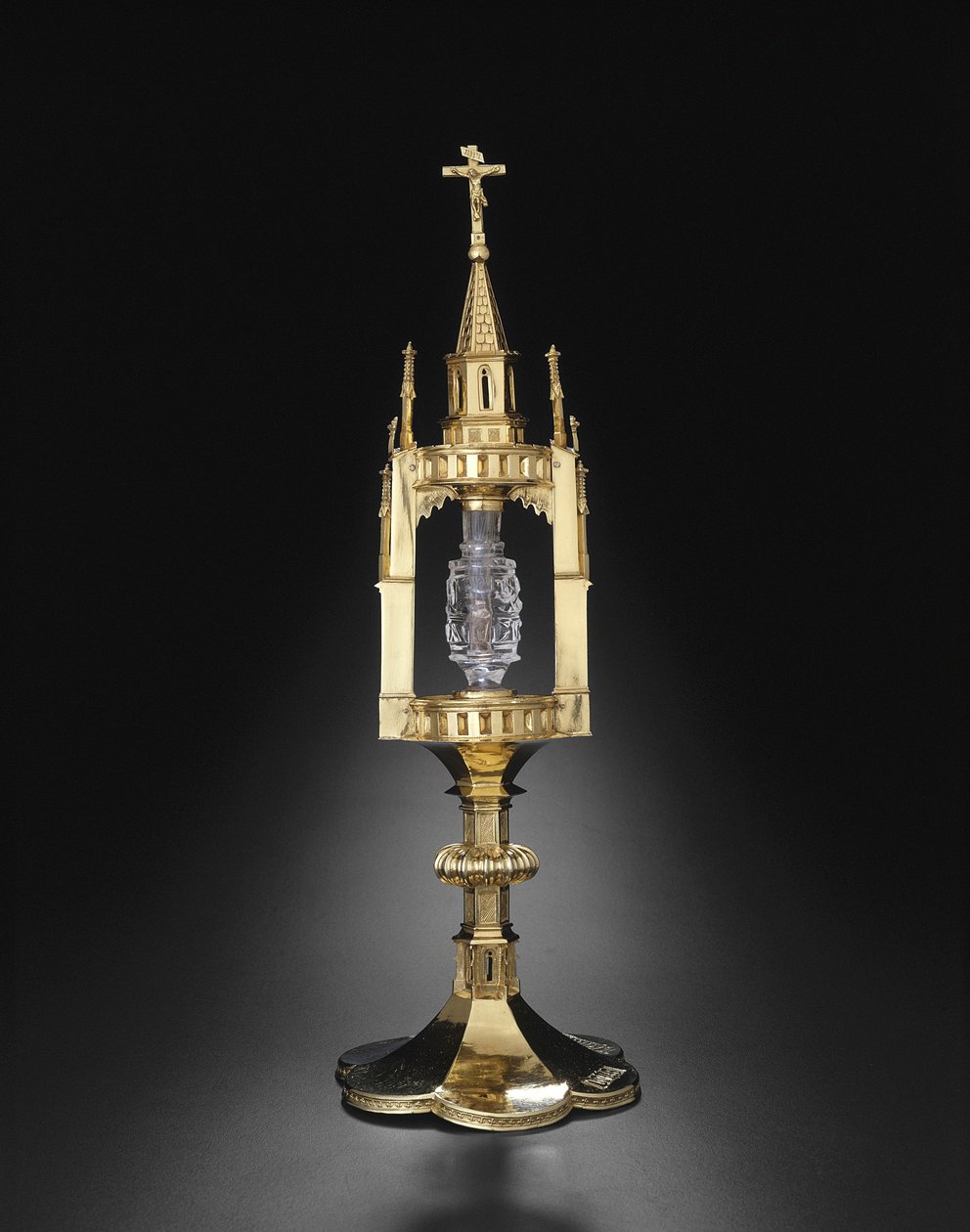 Relikvieskrin med Johannes döparens tand, metallarbete: 1375-1400 av German School