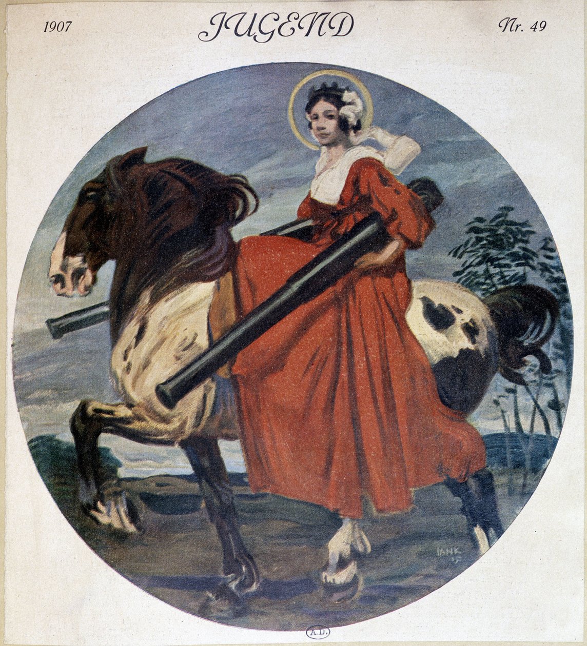 Saint Beard with Canons - i "" Jugend"" av German School
