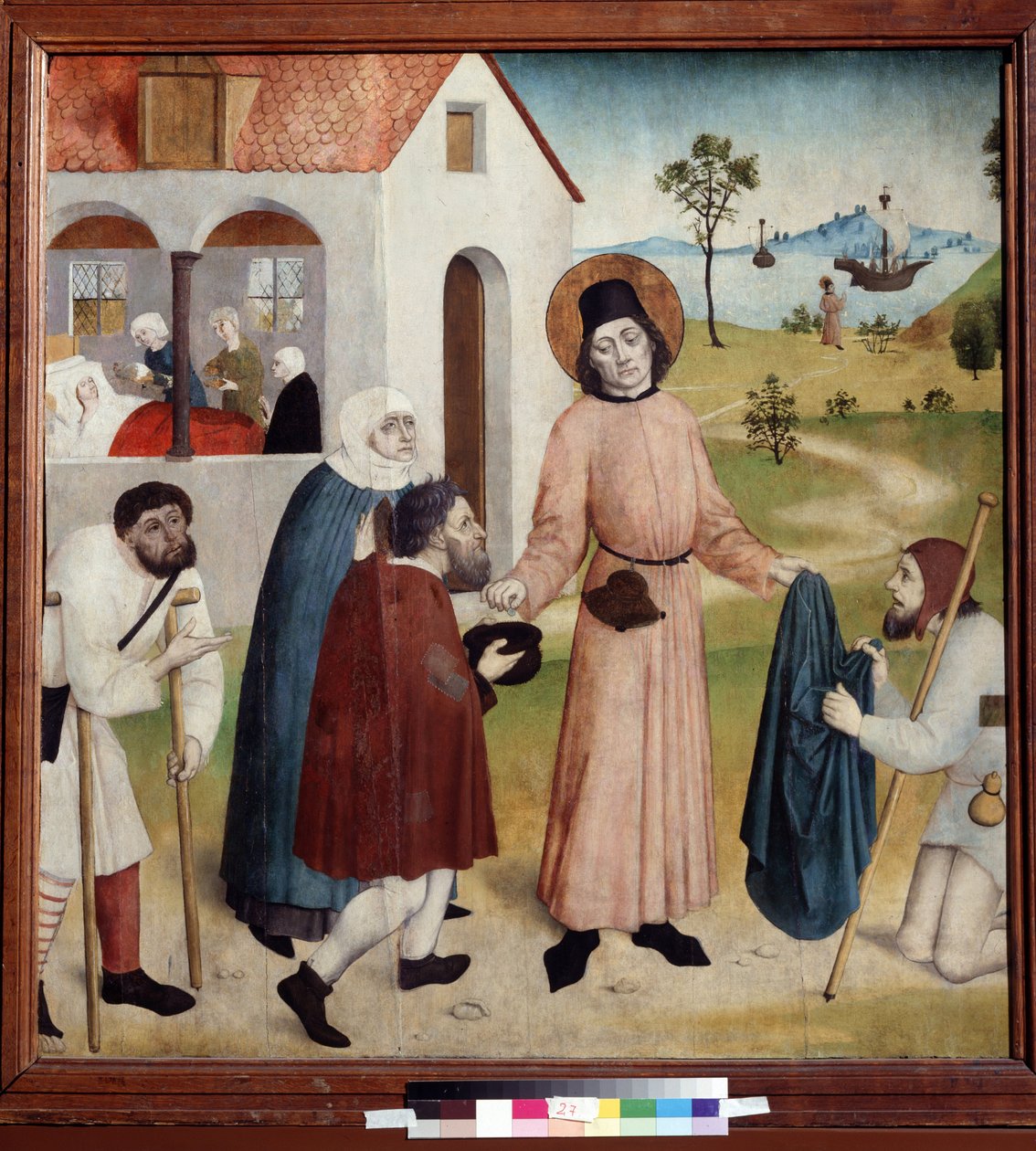 Saint Giles delar ut sin egendom bland de fattiga av German School
