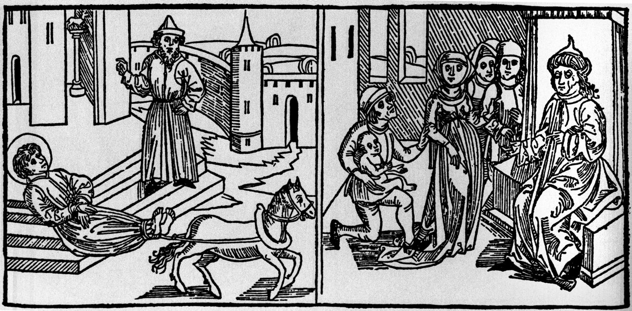 Saint Saturnin var kristendomens grundare i Toulouse i mitten av 300-talet. På den tiden förföljdes de kristna: Saint Saturnin var ett av Paianernas offer. Hans kropp fäst vid svansen av en tjur, dränerades nära Rom av German School