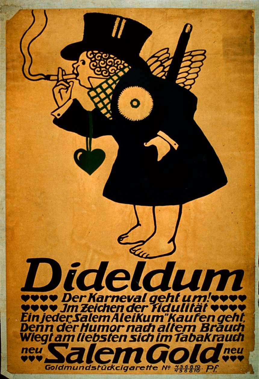 Salem Gold Cigarett Annons av German School