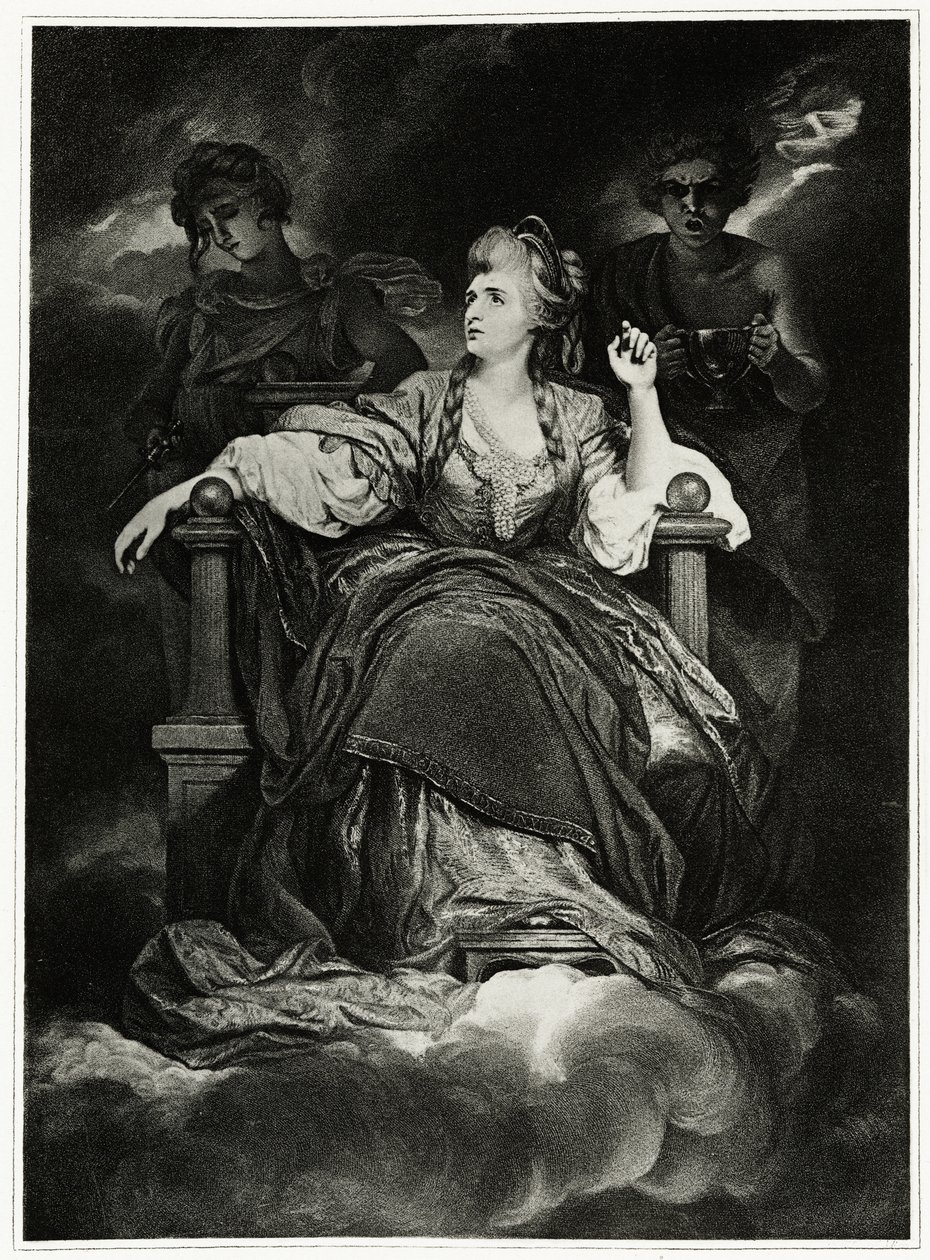 Sarah Siddons, 1884-90 (fototyp) av German School