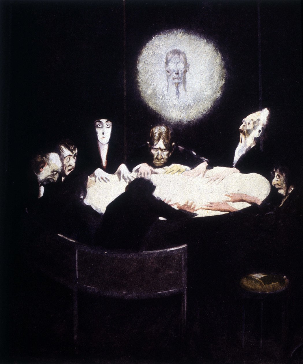Scen för spiritualism. Bedöma av German School