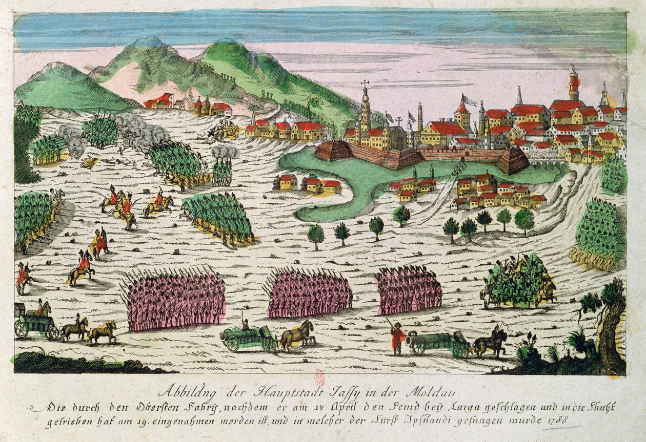 Belägring och tillfångatagande av Jassy 1788 av den ryska armén av German School